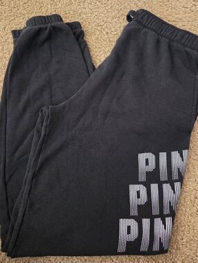 PINK Victoria's Secret Vintage Oversized Spellout Pocket Sweatpants/Joggers